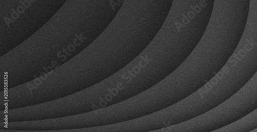Foto Curved lines ripple across dark, textured surface