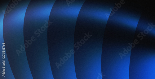 Foto Deep blue waves ripple across a smooth, curved surface