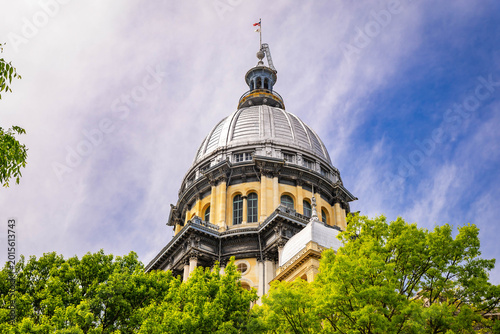 Photos Illinois State Capitol in Spring in Springfield Illinois