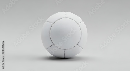 White Volleyball on a Clean Background.