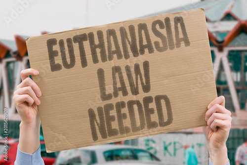 Obraz na plátně "Euthanasia Law Needed" Clear legal frameworks for euthanasia protect patients and medical staff