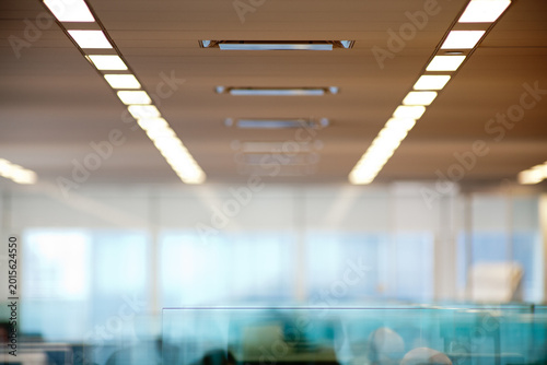 Obraz na plátně Abstract view of office ceiling with frosted glass