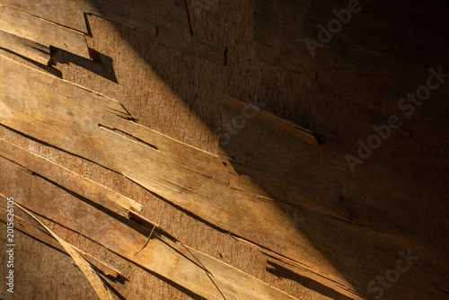 Quadro em tela Peeling veneer with shadows