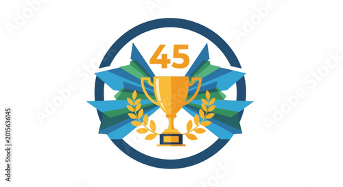 Foto Golden Trophy Cup Award Symbol.
