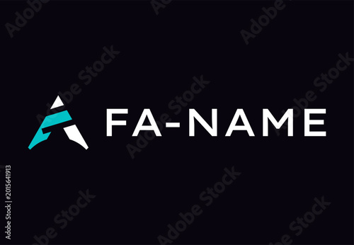 Abstract Triangular Tech Monogram with Futuristic Typography,Professional Minimalist Business Logo Design on Dark Background