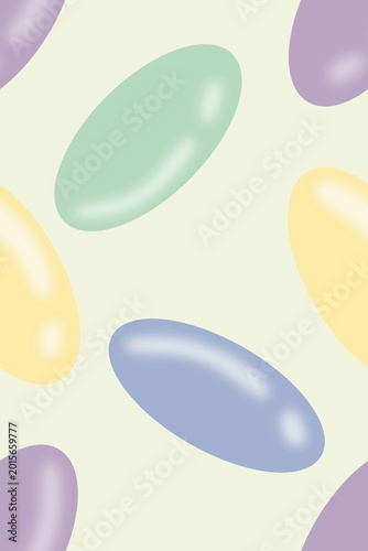 Abstract art using multiple-colored ovals arranged to create images, patterns, multicolored backgrounds, printed patterns, art, covers, wallpaper printing, design.