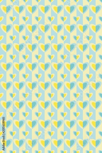 Abstract art, heart shapes, use of multicolored hearts arranged to create images, patterns, multicolored backgrounds, printed patterns, art, cover, wallpaper printing, design.
