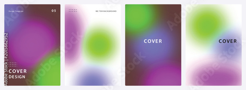 Abstract gradient covers with blur effect and text placeholders gradient mesh abstract gradient