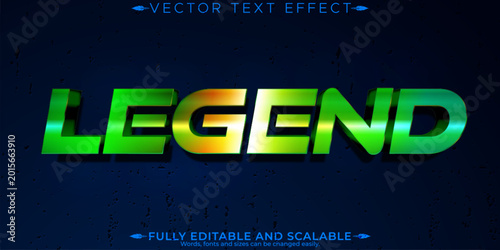 Fotografie Battle editable text effect, editable war and legend text style