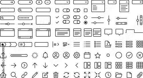 Fotografía CAD annotation symbol vector set, architectural drafting elements with label fra
