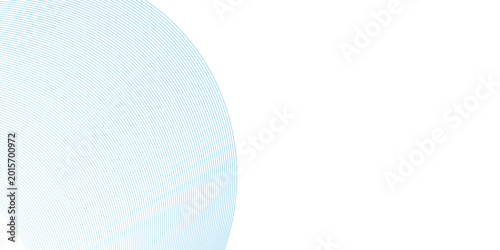 Blue curved lines on white background pattern texture