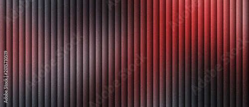 Fotografía Industrial metal texture with vertical steel bars and red light, dark metallic background with parallel pipes and dramatic shadows, sleek architectural paneling for modern technology design