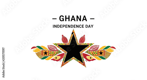 Ghana Independence Day Star Logo Design.