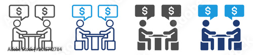 negotiation multi purpose icon set
