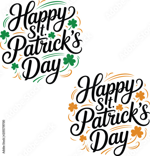 Fotografija St Patrick's Day Charming Shamrock Wishes