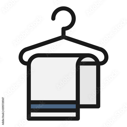 Εκτύπωση καμβά hanged towel icon