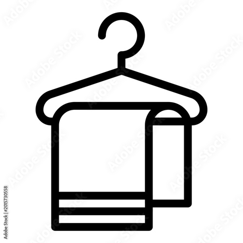 Canvas Print hanged towel icon