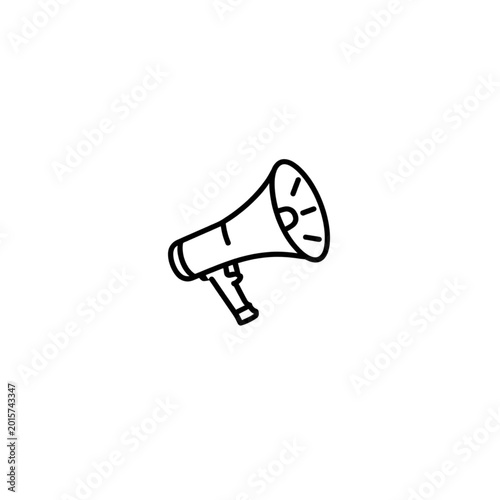 megaphone isolated on white