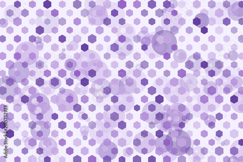 Abstract hexagonal pattern with soft purple hues, seamless vector background for versatile digital and print applications.