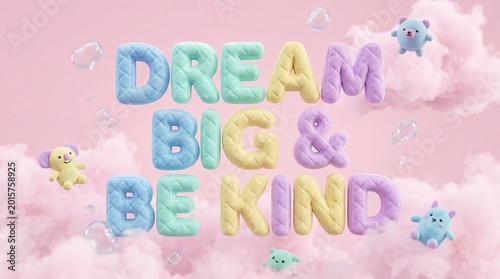 3D Inflatable Motivational Typography in Sky