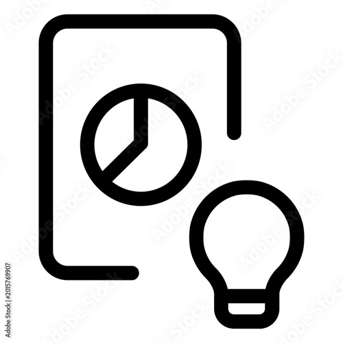 A graphic illustrates a pie chart on a mobile device next to a lightbulb. Free Download A graphic illustrates a pie chart on a mobile device next to a lightbulb. - GFXLoad