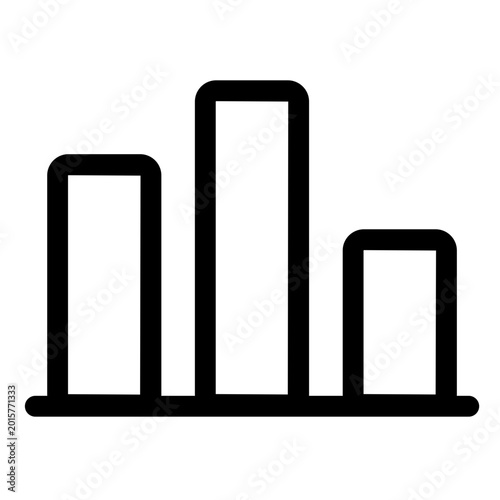 Graphic representation of statistics on a screen