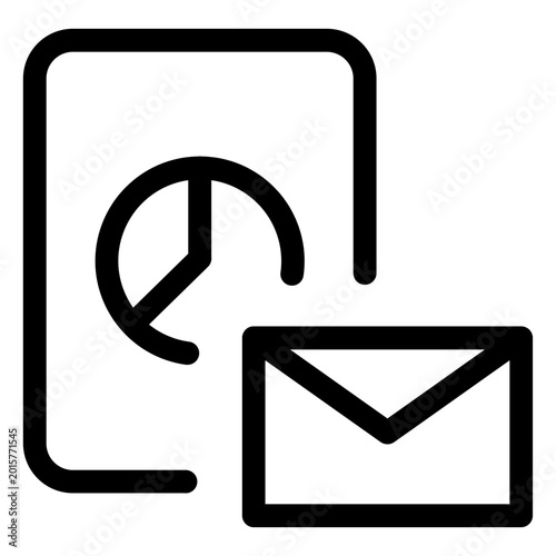 Graphic design elements on Artboard 316 display pie chart and envelope