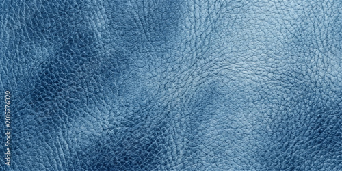 Schilderij op canvas A luxurious display of blue leather, revealing the exquisite texture and intricate patterns of the material