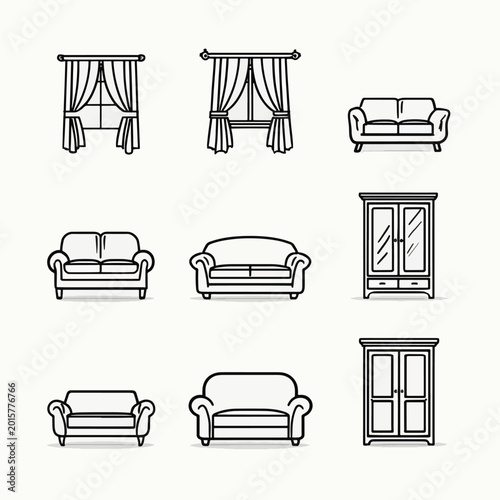 Sofas and Couches Furniture Lineup.