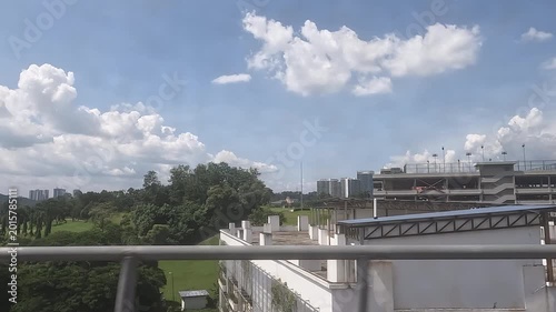 Train view of Suburban Kuala Lumpur, Malaysia