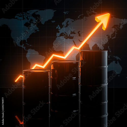 World Oil Price Increase Business Finance Concept