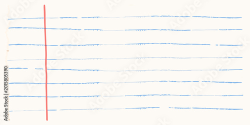 Photos Lined notebook paper hand drawn style off white background