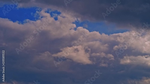 clouds in the sky, time lapse
