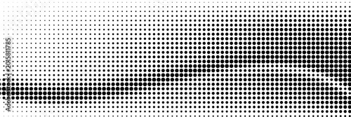 Bild auf Leinwand grunge Halftone white and black dots pattern and black gradient grunge texture background
