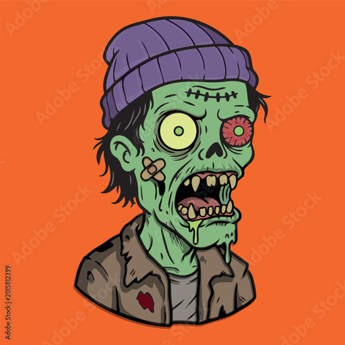 Tableau sur toile Personagem zumbi