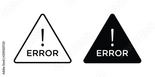 Bild auf Leinwand Error icon. vector pictogram pack