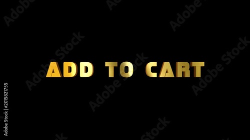 Animated ADD TO CART Text Element for Social Media and Video Editing