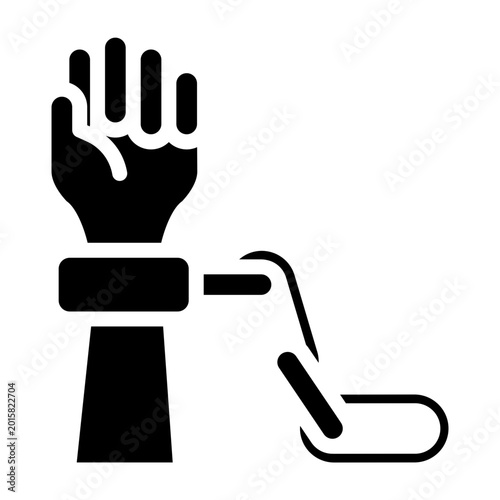 Bild auf Leinwand Slavery Vector Glyph Icon Design