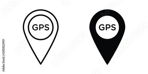 Bilde på lerret Gps icon. vector pictogram pack