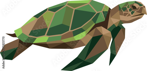 Low Poly Sea Turtle