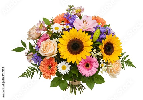 Sunlit Summer Bouquet: Vibrant Blooms & Pastel Delights