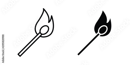 Billede på lærred Matches icon. vector pictogram pack
