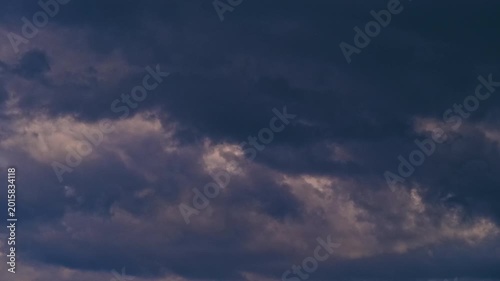 clouds in the sky, time lapse