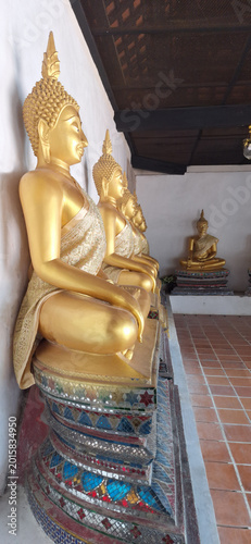 Statue of Buddha at Wat Phutthaisawan in Ayutthaya, Thailand.