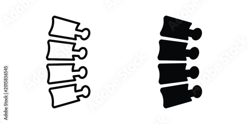 Photos Spine icon. vector pictogram pack