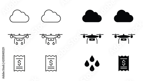 Photography Weather modification using drones and cloud seeding techniques