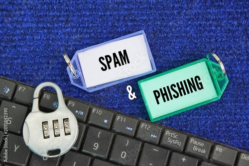 Laptop keyboard and keys with the words Spam and Phishing. The most important thing to remember, though, is that while all phishing emails are scams, not all scam emails are phishing attacks