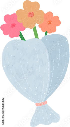Cute bouquet illustration	