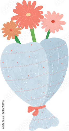 Cute bouquet illustration	