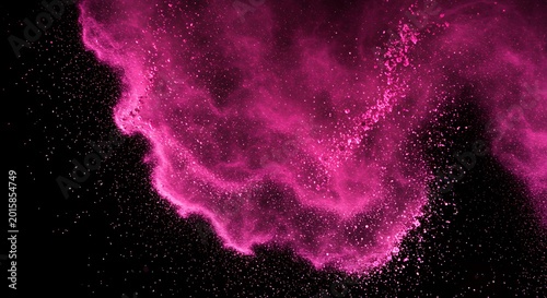 Crimson Cloud Burst: Deep Pink 3D Render